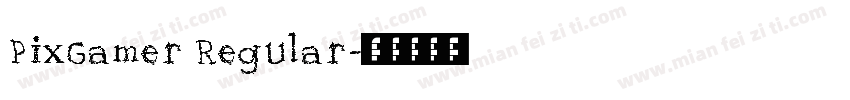 PixGamer Regular字体转换